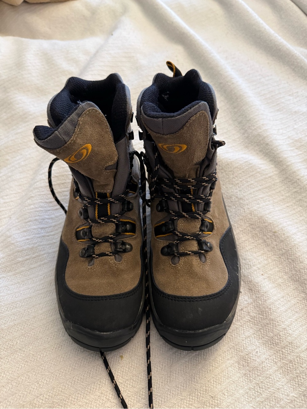 Salomon Brown and Black Men's Hiking Boots